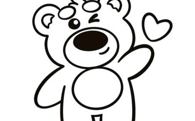 102+ Tranh tô màu gấu dâu đáng yêu cho bé sáng tạo