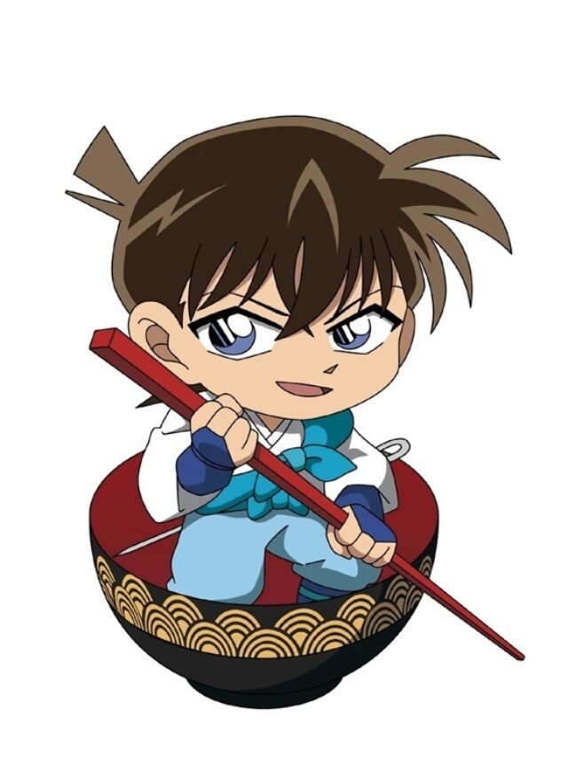 Ảnh Conan chibi đáng yêu làm avatar và hình nền