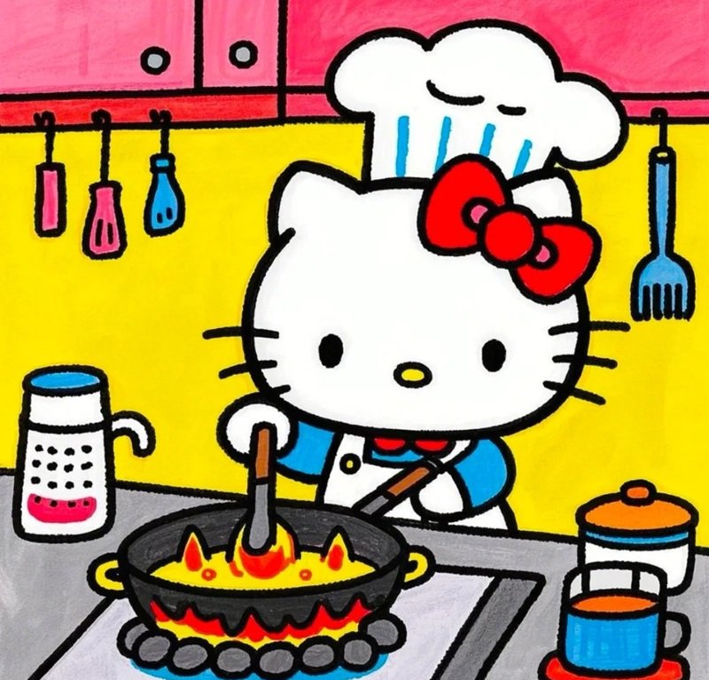 hình ảnh đầu bếp ngộ nghĩnh 2