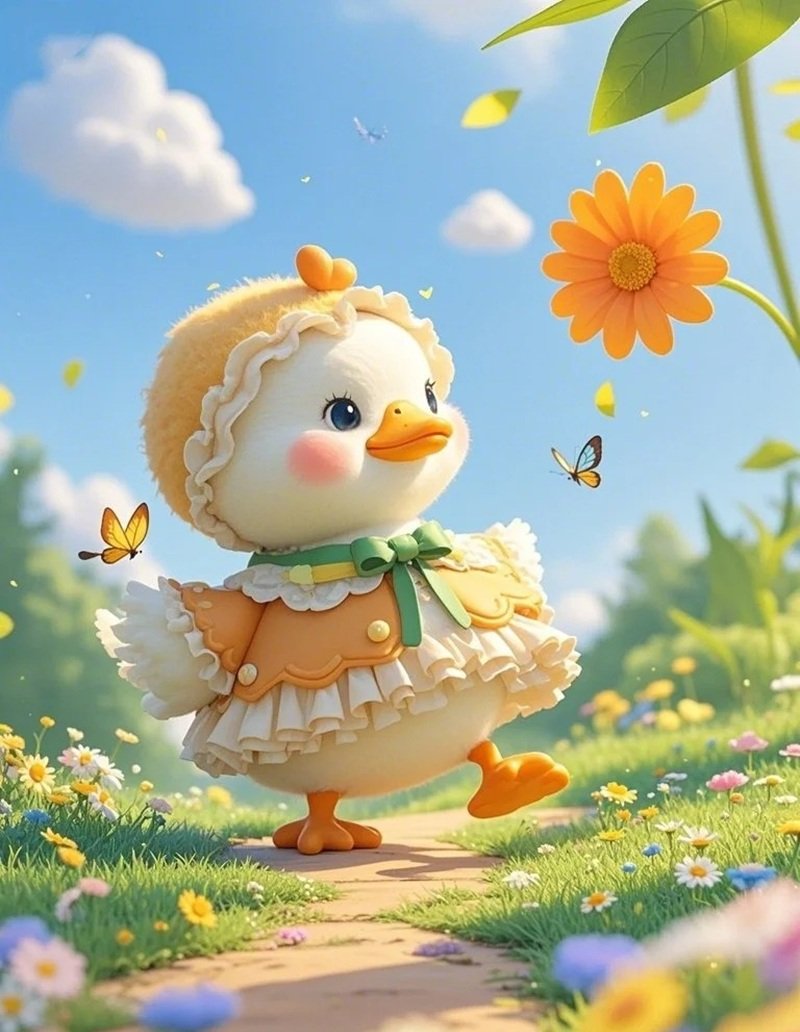 hình con vịt dễ thương 8