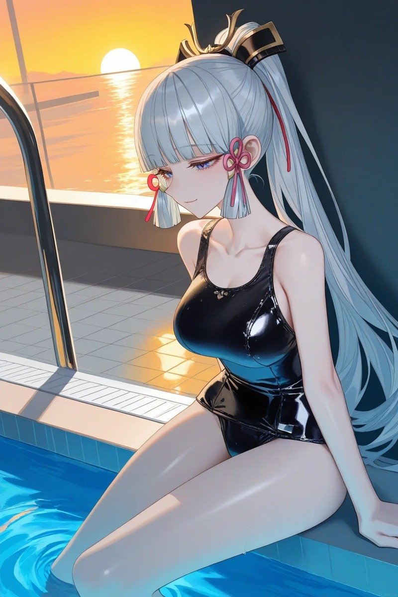anime gái xinh mặc bikini