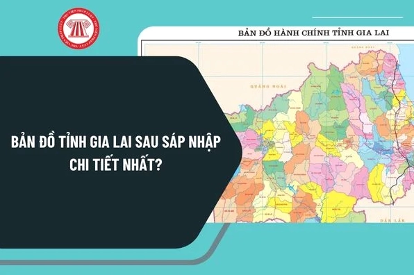 Bản đồ Gia Lai sau sáp nhập (minh họa)