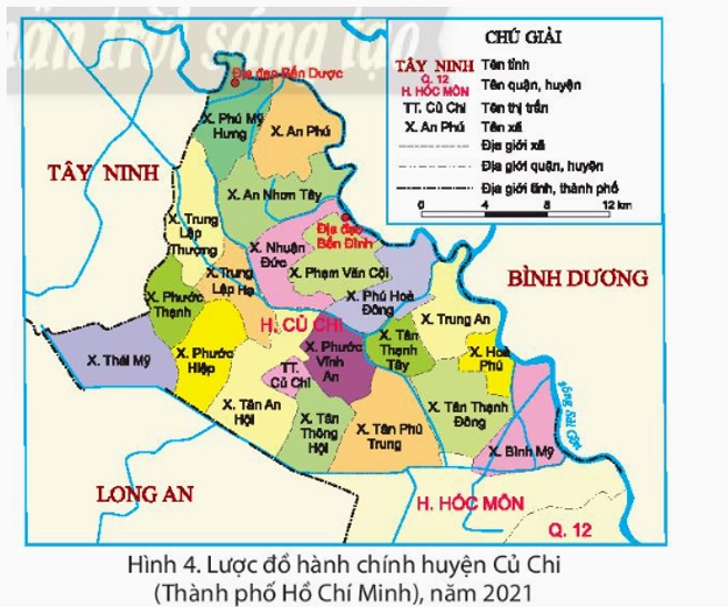 Bản đồ hành chính Huyện Củ Chi