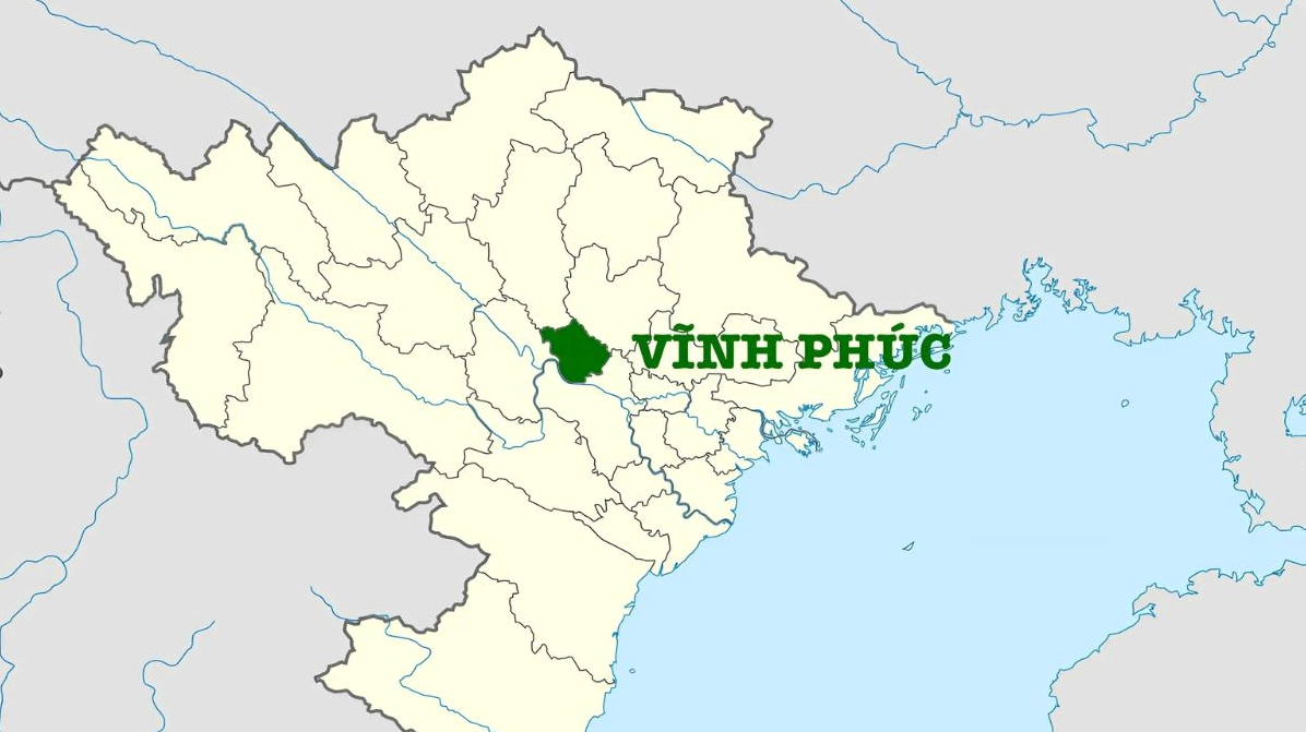 Bản đồ hành chính tỉnh Vĩnh Phúc