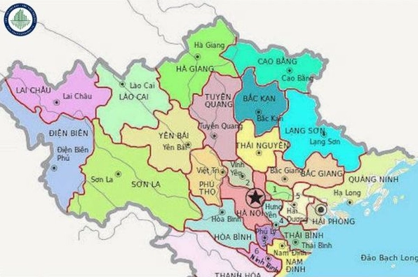 Bản đồ hành chính vùng Hà Nam - Ninh Bình