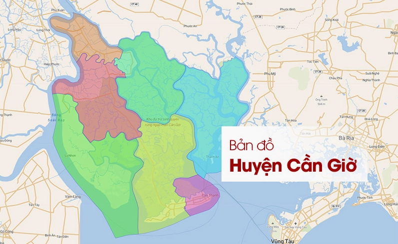 Bản đồ Huyện Cần Giờ mới nhất