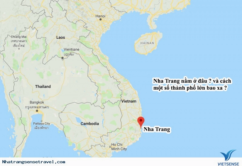 Bản đồ định vị thành phố Nha Trang trên bản đồ Việt Nam