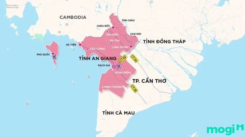 An Giang sáp nhập tỉnh nào? 