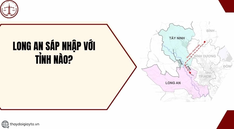 Bản đồ tỉnh Long An và các tỉnh lân cận