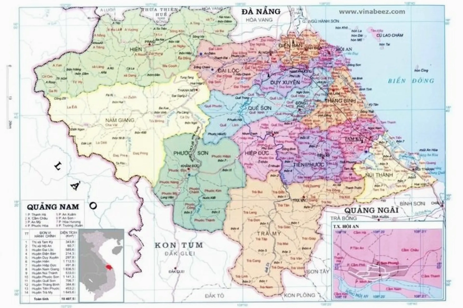 Bản đồ tỉnh Quảng Ngãi