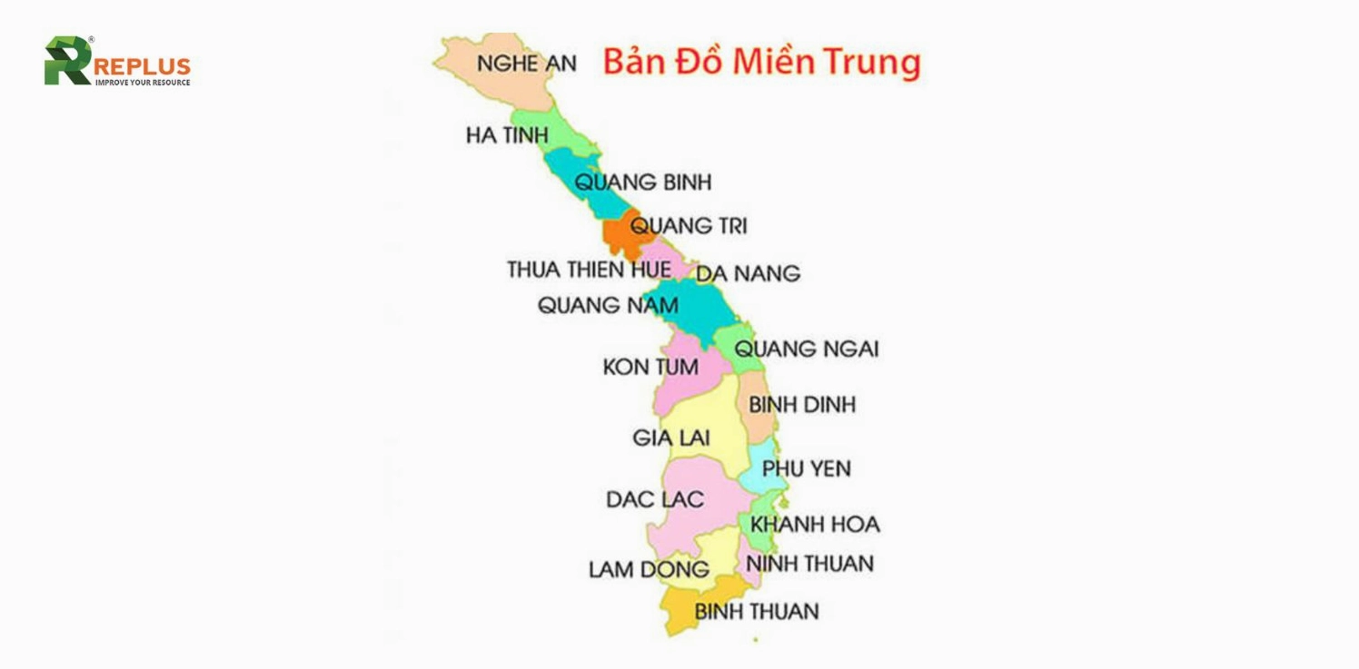 Bản đồ tổng quan Miền Trung