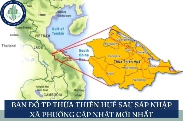 Bản đồ TP Thừa Thiên Huế sau sắp xếp đơn vị hành chính