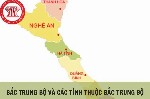 Bản đồ vùng Bắc Trung Bộ Việt Nam