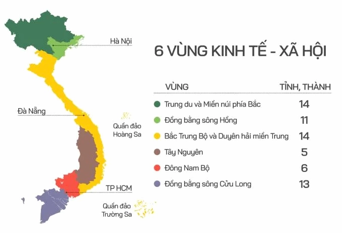Bản đồ vùng Duyên hải Miền Trung Việt Nam