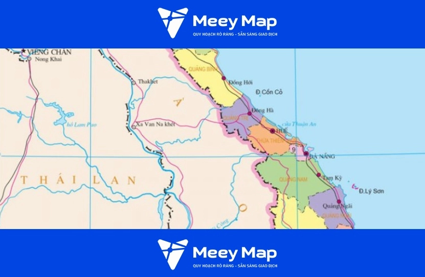 Bản đồ vùng kinh tế trọng điểm miền Trung