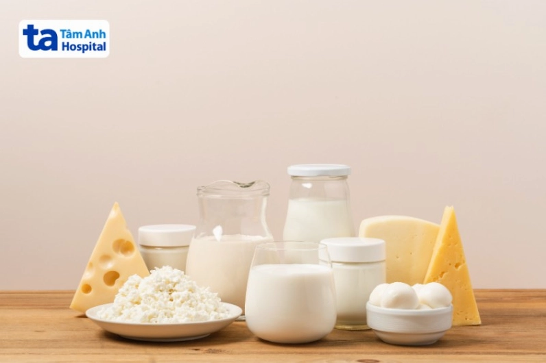 bị gãy xương nên ăn gì, các sản phẩm từ sữa
