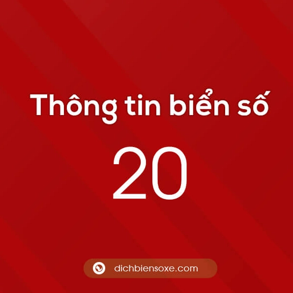 Biển số xe 20