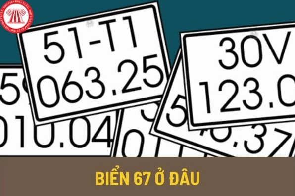 Biển số xe 67 trên đường phố Việt Nam