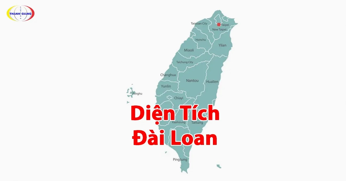 Biểu đồ so sánh diện tích Đài Loan và các tỉnh Việt Nam
