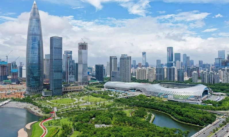 Cảnh quan hiện đại của thành phố Shenzhen