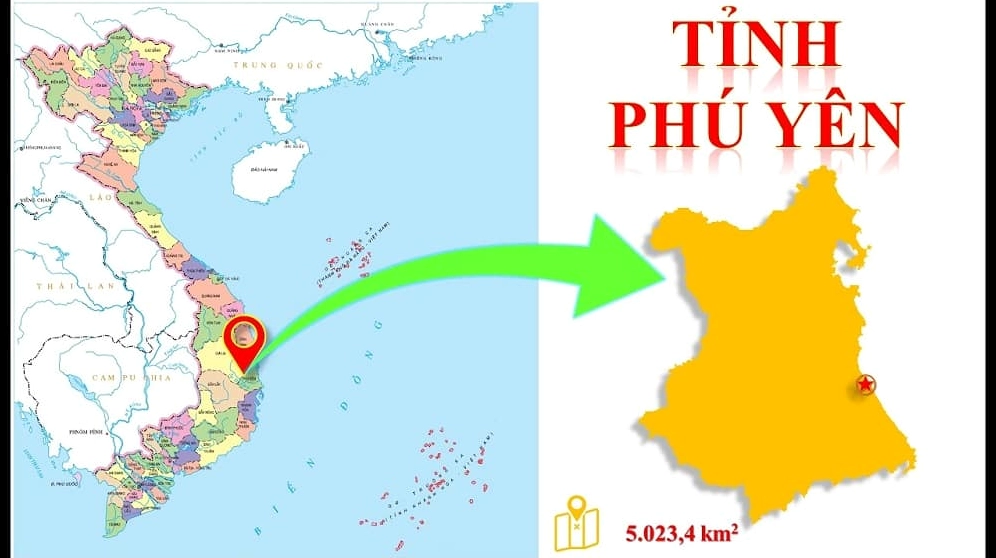 Cảnh quan thành phố Tuy Hòa bên bờ biển