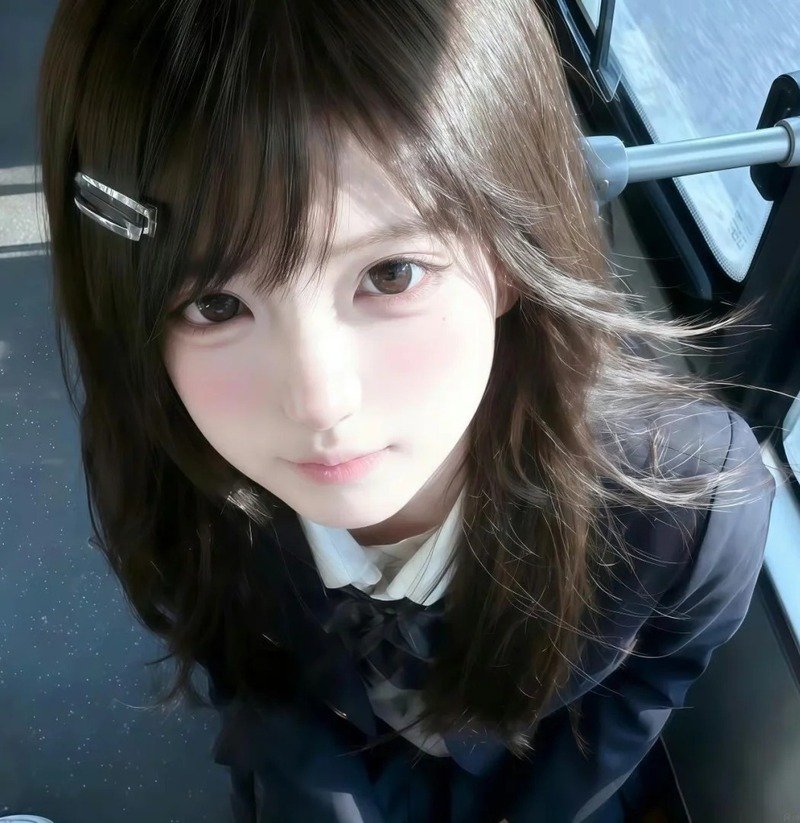con gái avatar màu xanh dương cute 8