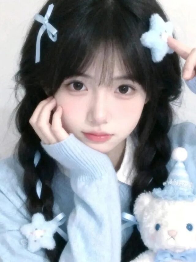 259+ con gái avatar màu xanh dương cute đẹp dành cho bạn