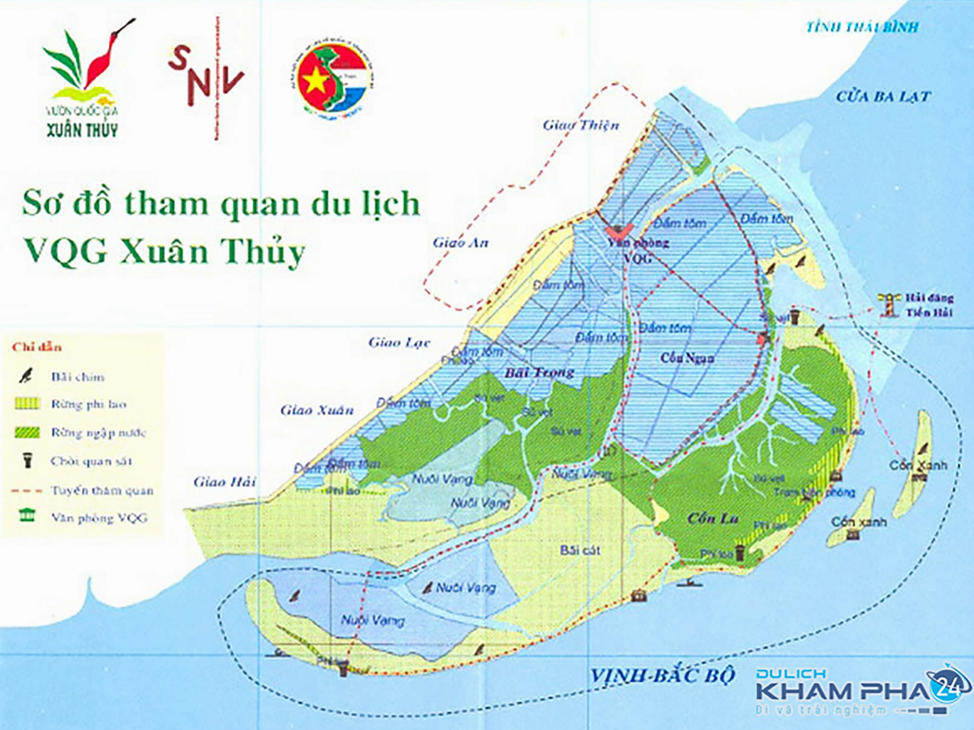 Du lịch Vườn Quốc gia Xuân Thủy