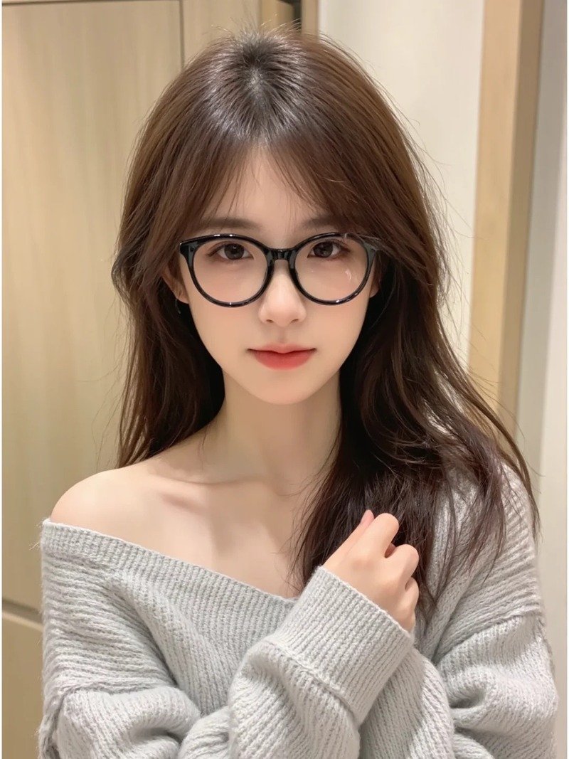 gái xinh đeo kính 11