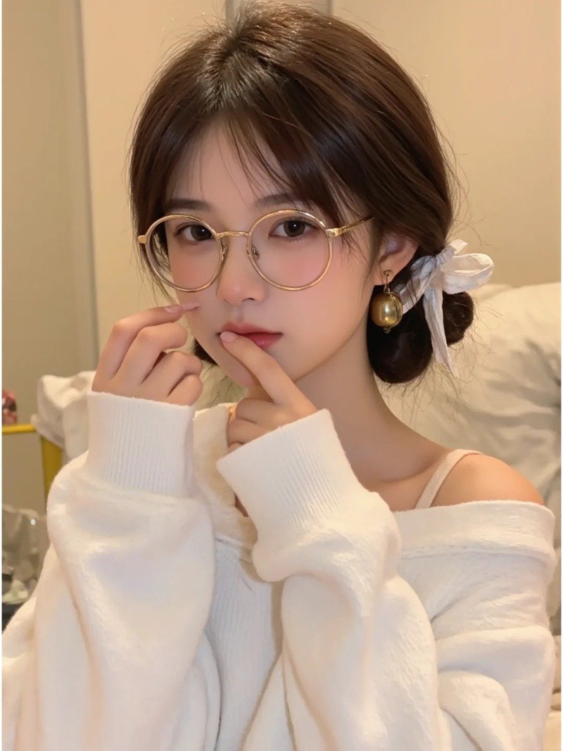gái xinh đeo kính 17