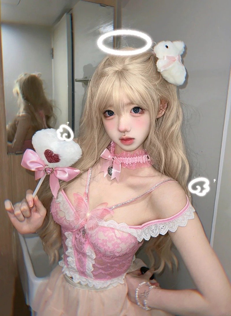 gái xinh mặc đồ pinky 28