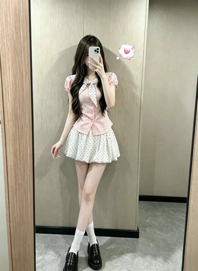 gái xinh mặc váy 1
