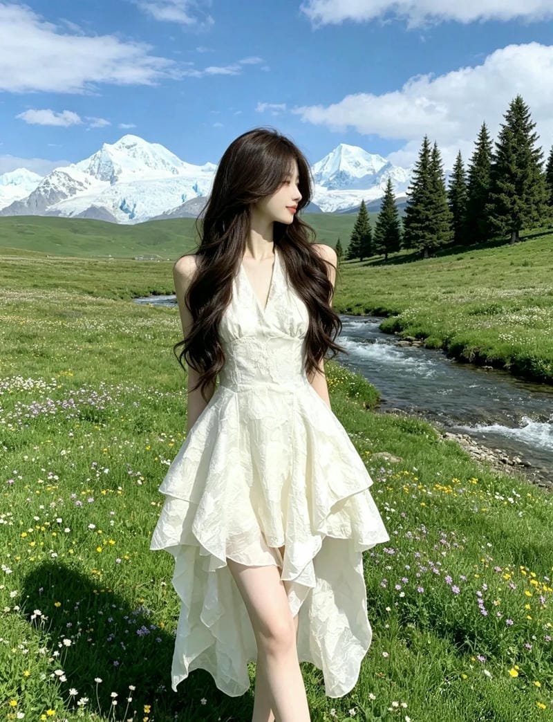 gái xinh mặc váy 23