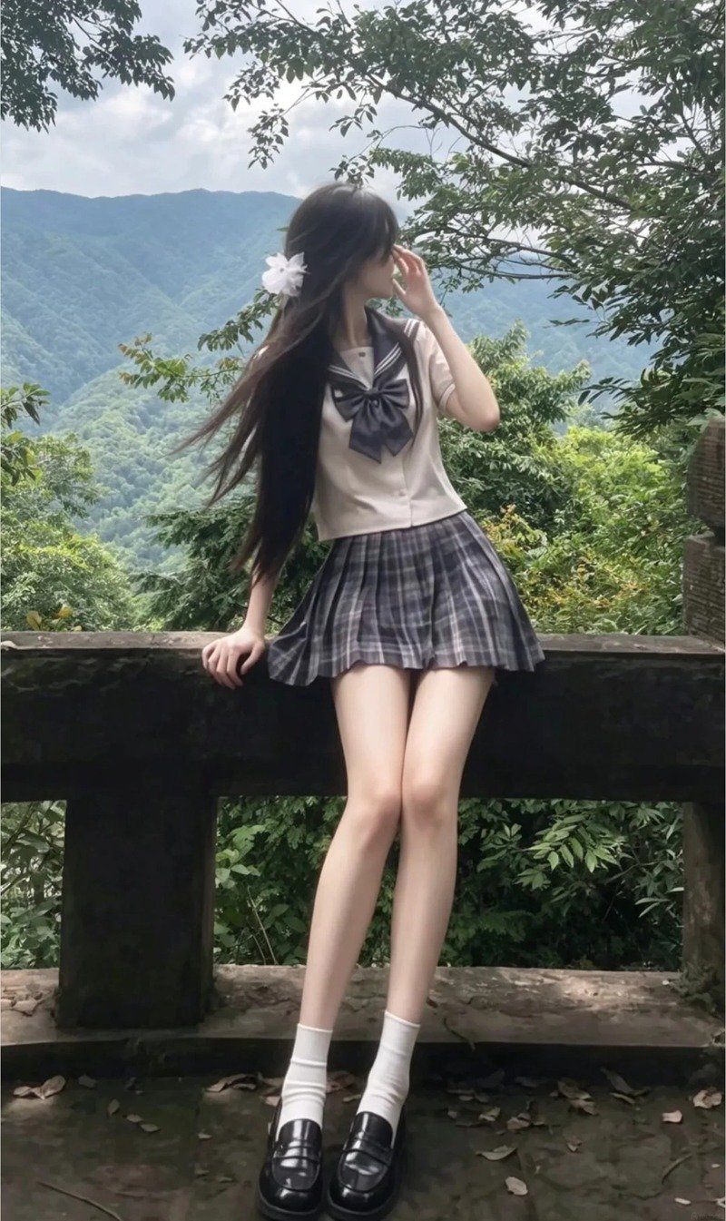 gái xinh tiktok mặc váy ngắn 12