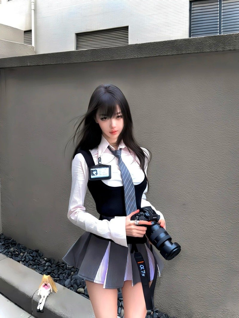 gái xinh tiktok mặc váy ngắn 13