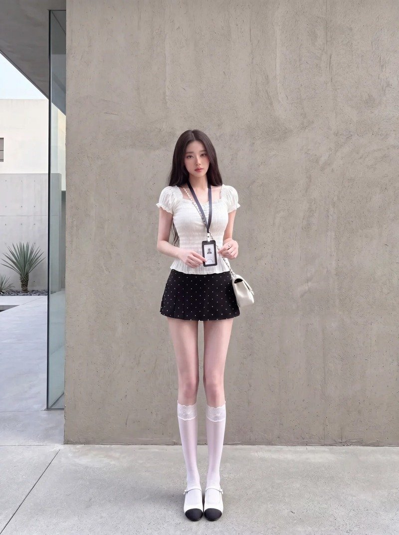 gái xinh tiktok mặc váy ngắn 19