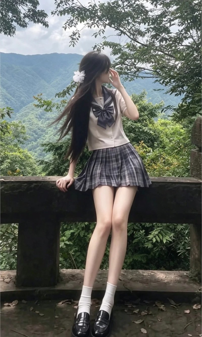 gái xinh trung quốc mặc váy ngắn 11