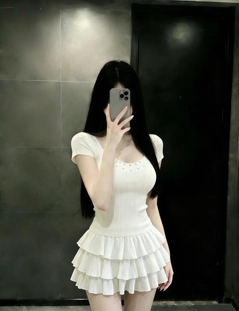 gái xinh việt nam mặc váy ngắn 13
