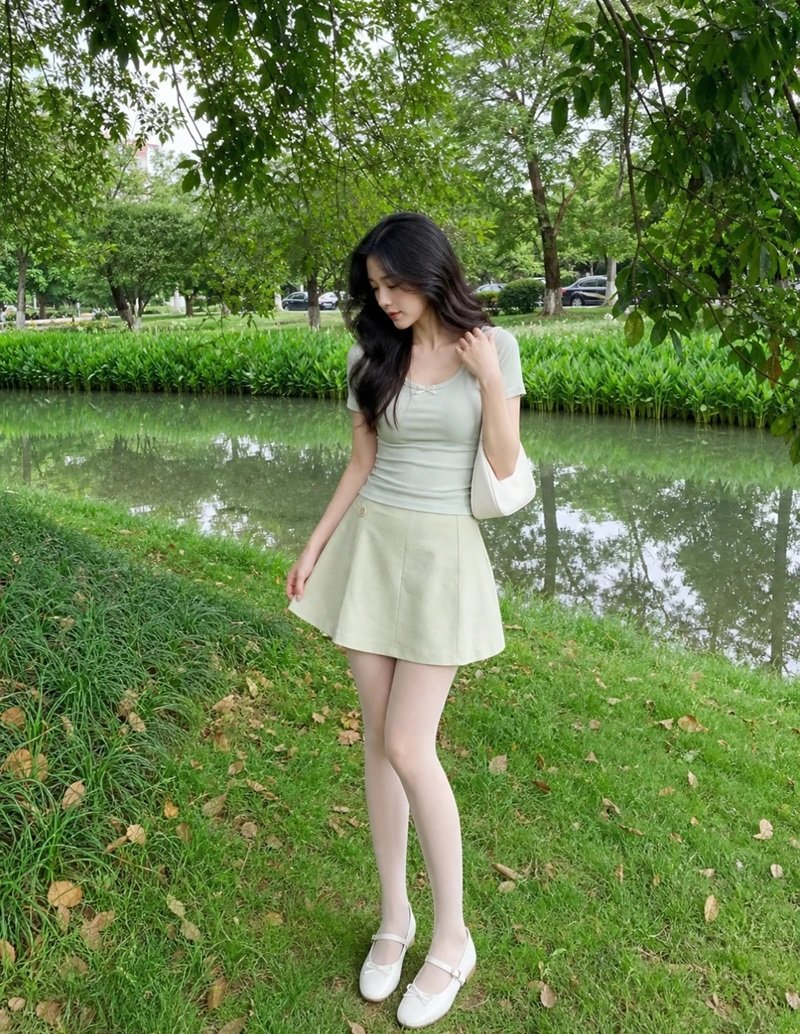 gái xinh việt nam mặc váy ngắn 8