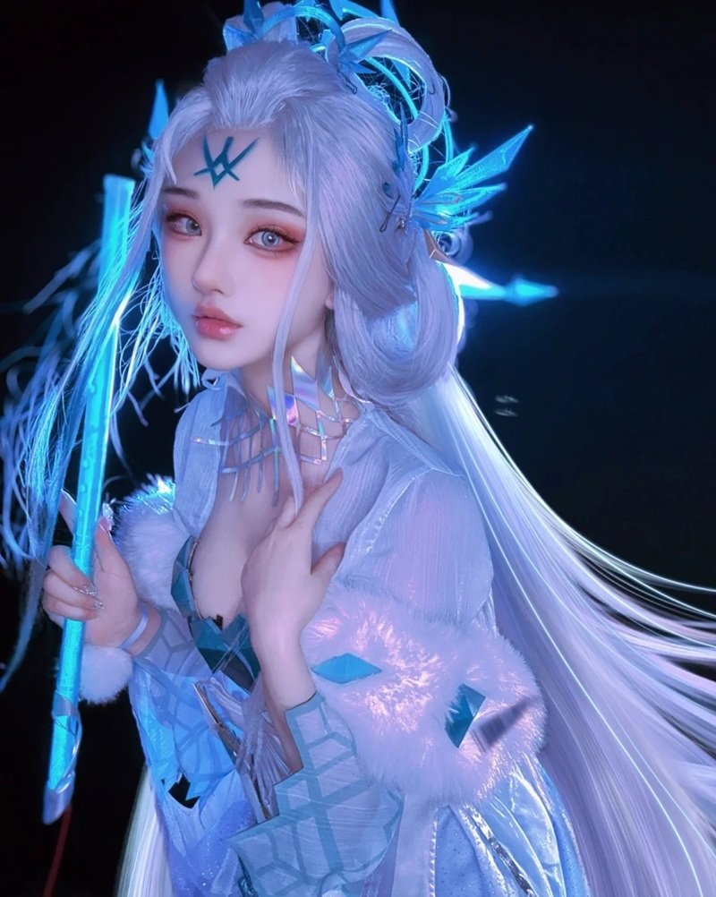 gái xinh vú to cosplay 30