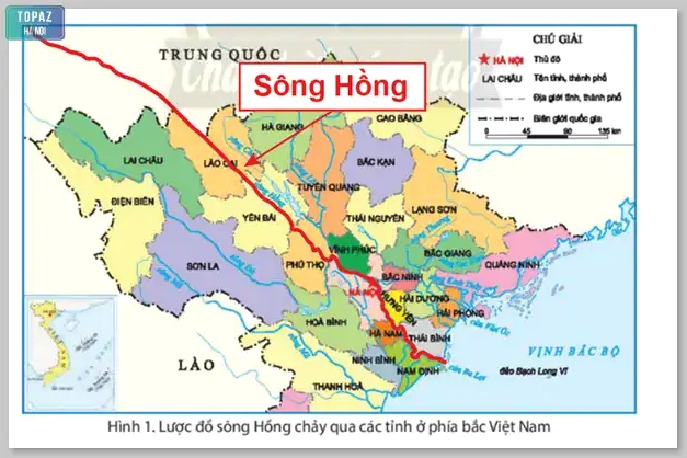 Hình ảnh dòng sông Hồng hùng vĩ