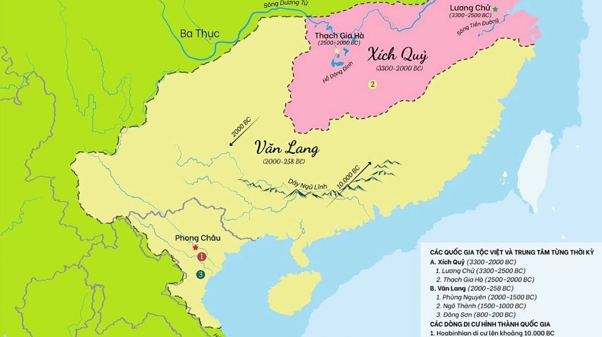 Hình ảnh minh họa khu vực có thể là kinh đô Văn Lang