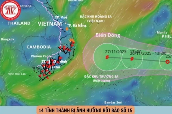 Hình ảnh minh họa về bão số 15