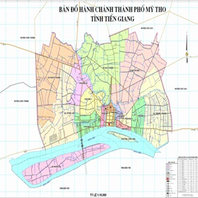Hoạt động trên sông Tiền tại Mỹ Tho