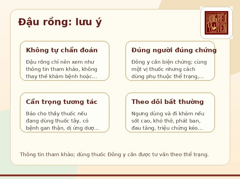 Infographic hướng dẫn lưu ý an toàn khi sử dụng đậu rồng