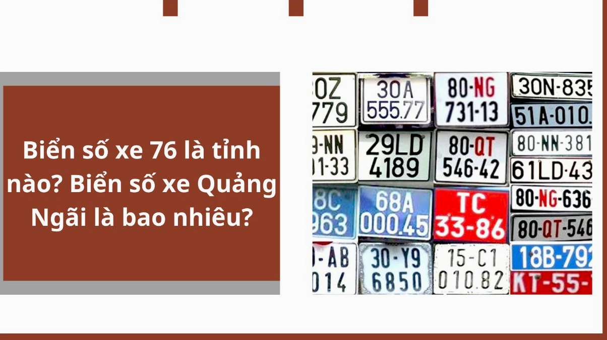Minh họa biển số xe 76