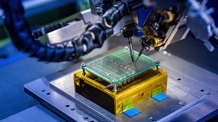 Minh họa công nghệ đóng gói chip 3D