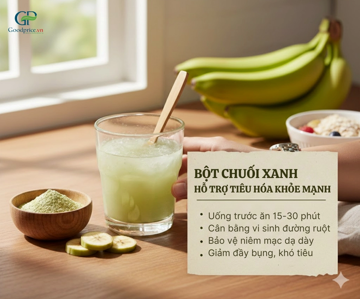 Nên sử dụng bột chuối xanh lúc nào để hỗ trợ tiêu hoá tốt nhất?