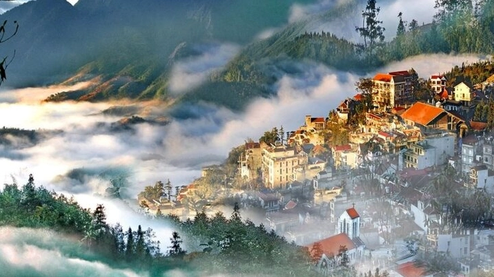 Ruộng bậc thang Sa Pa hùng vĩ