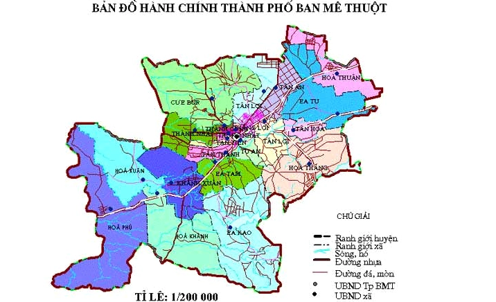 Thành phố Buôn Ma Thuột nhìn từ trên cao